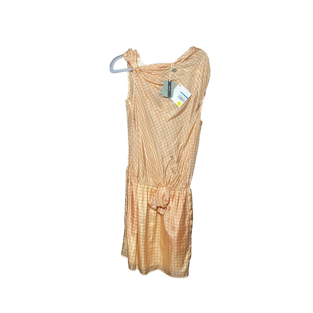 Hoss Intropia Women's Orange Sleeveless Midi Dress Size M NWT